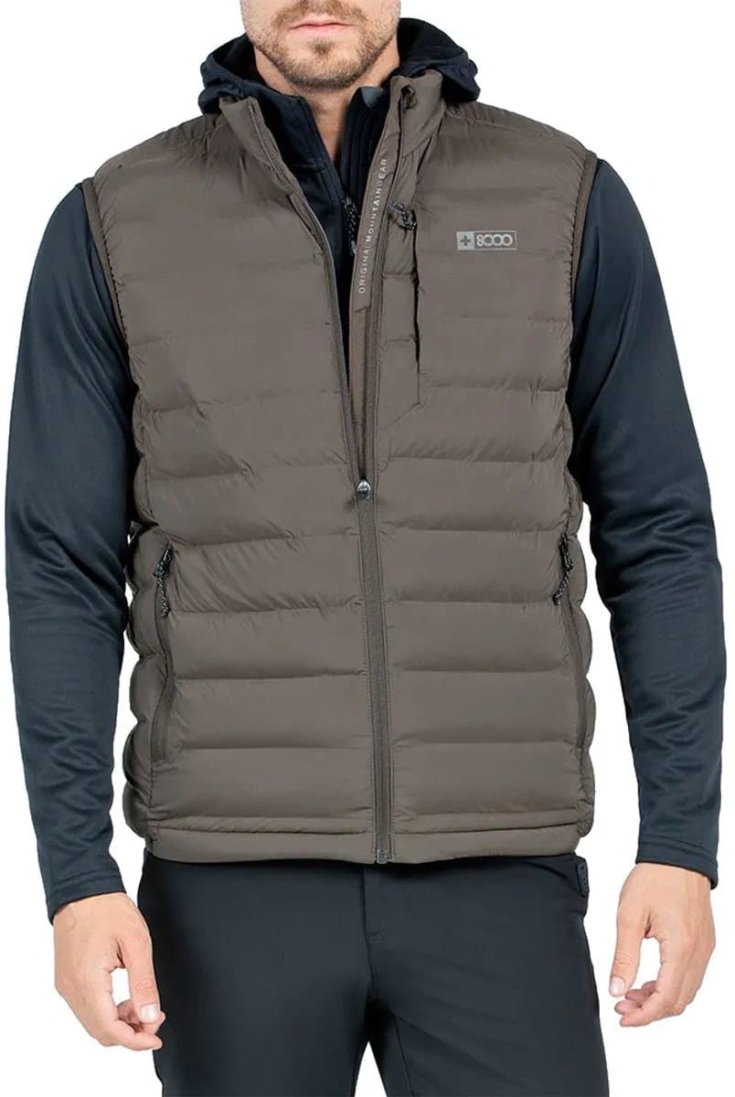 +8000 Jelge Vest Bruin L Man