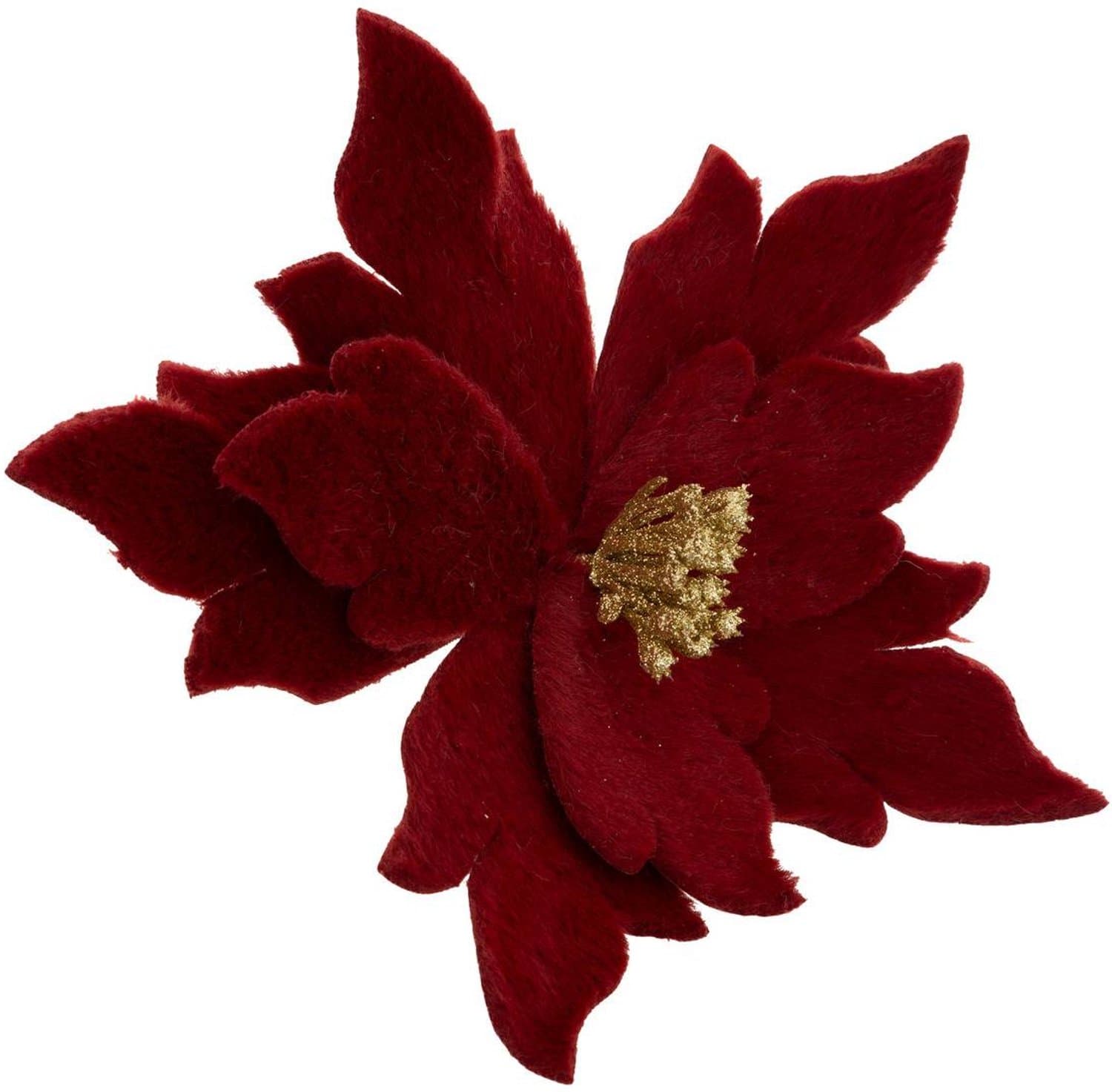 Kerstster van imitatiebont, D 24 cm