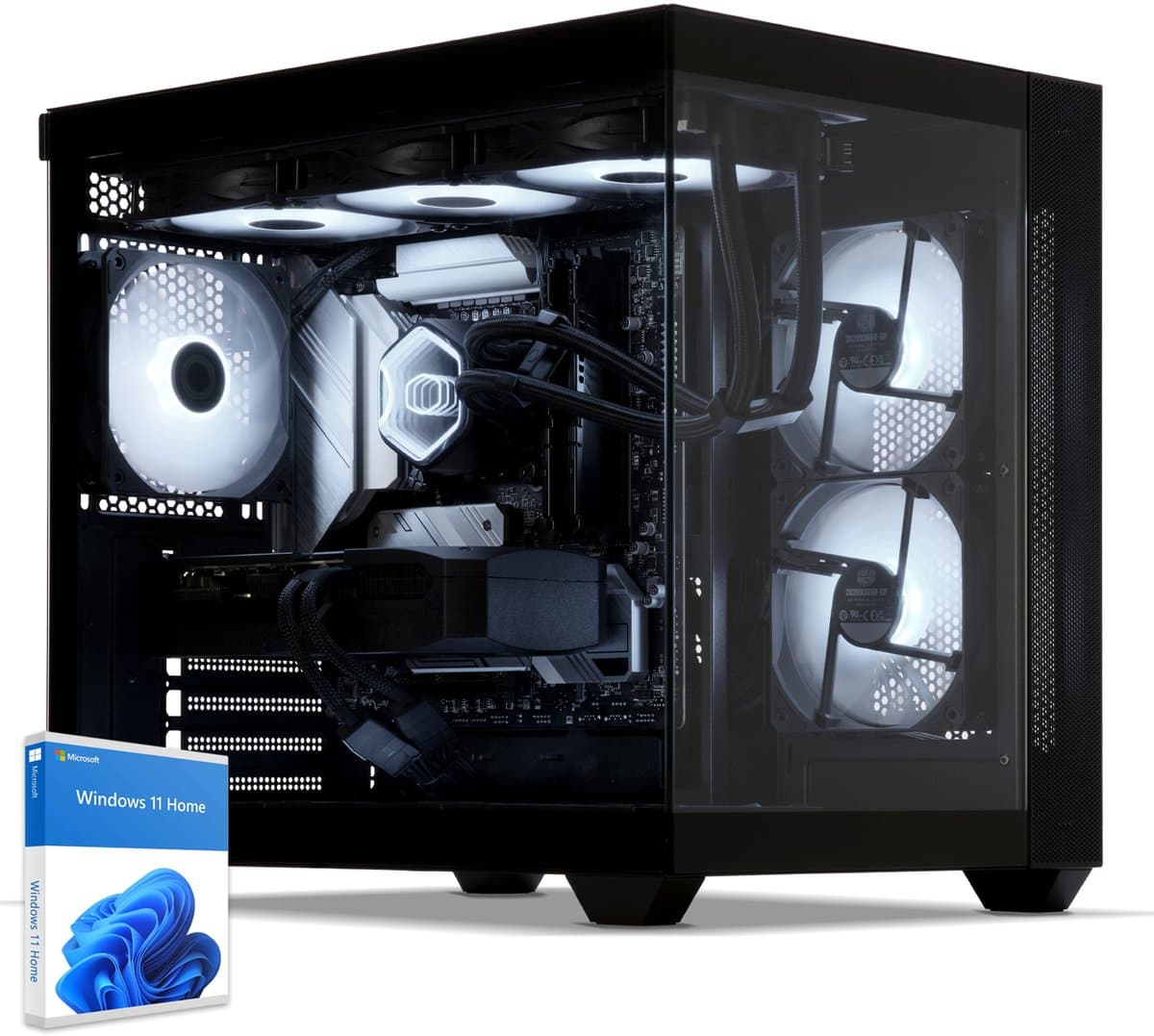 Sedatech Advanced Gaming PC Waterkoeling Aquarium • AMD Ryzen 7 9700X 8x 3.8GHz • Radeon RX 9060XT • 32Gb DDR5 • 2Tb SSD M.2 • WiFi • Bluetooth, USB C • Windows 11 • Desktop computer