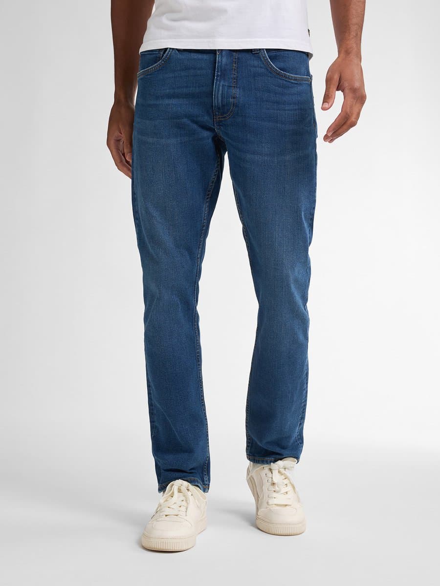 Petrol Industries Heren Jeans Straight Fit Starling - Spijkerbroek - Stretch Denim - Herenbroeken - Blauw - Maat W36L30