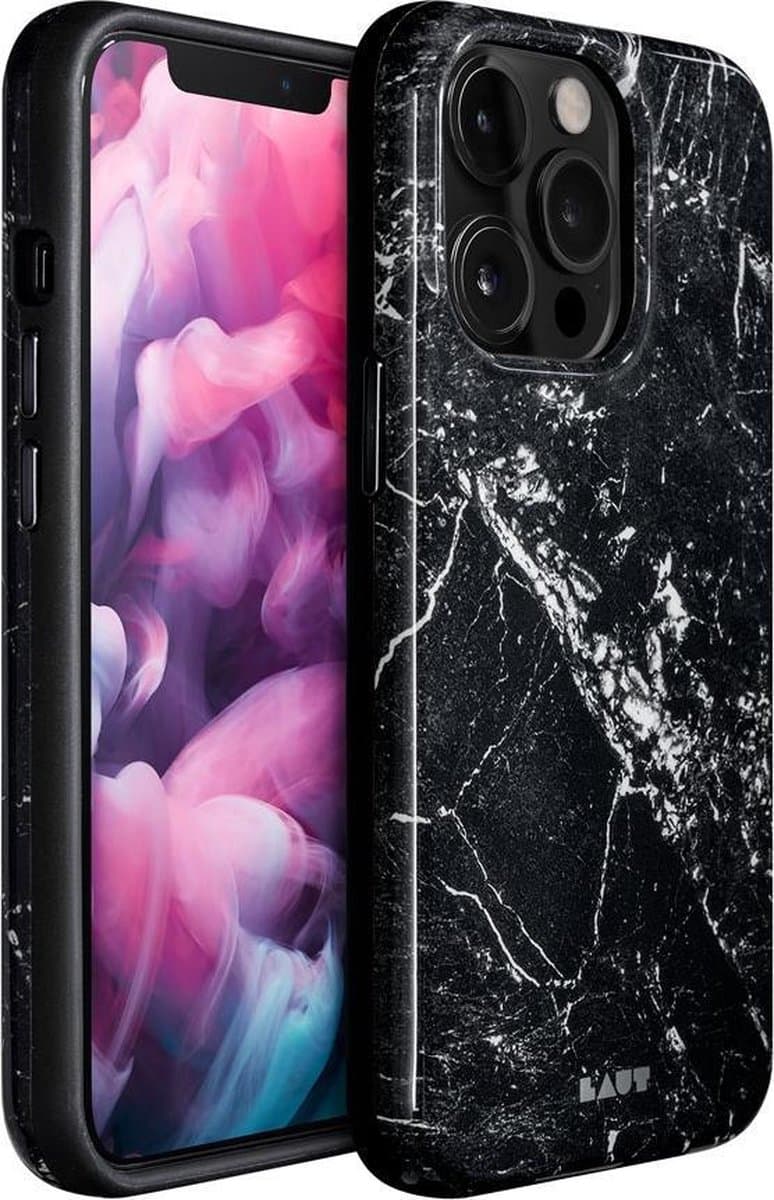 Laut Huex Elements marmer hoesje voor iPhone 13 Pro - zwart