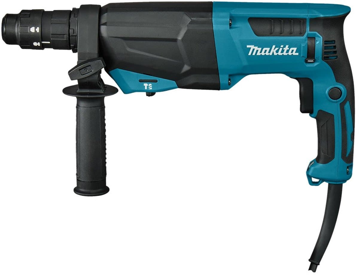 Makita HR2670FT Combihamer SDS-Plus 3,0J + verwisselbare boorkop 230V in koffer