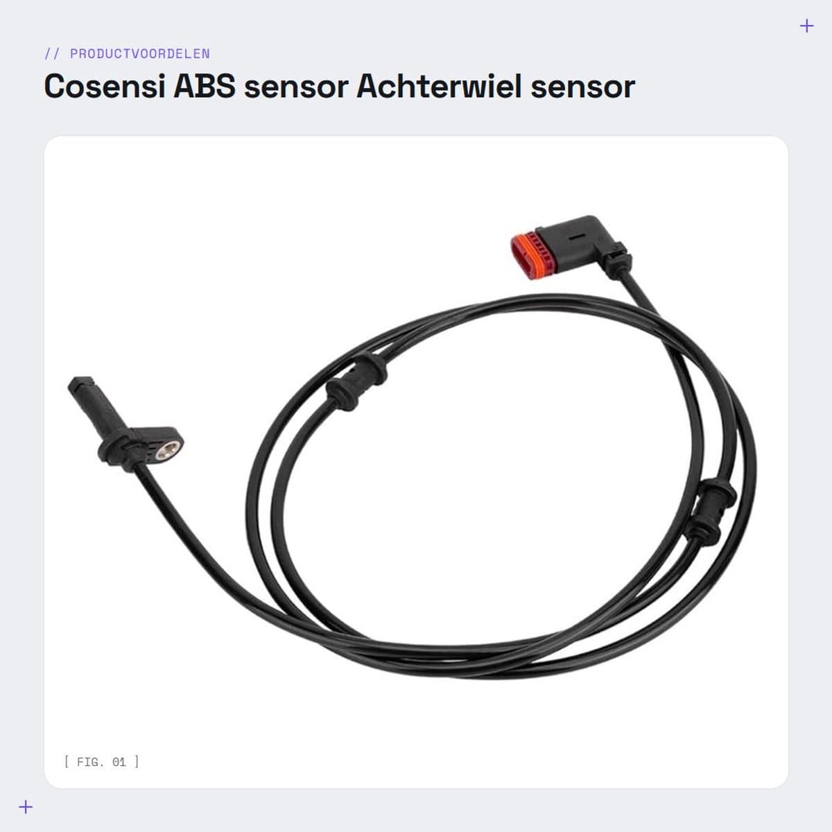 Dailygoods- ABS-sensor achterwiel links/rechts - ABS snelheidssensor 2115401217 - geschikt voor C219/W211 - hoogwaardige reserveonderdelen - verbeterde prestaties - unieke stijl - Wielsnelheidssensor