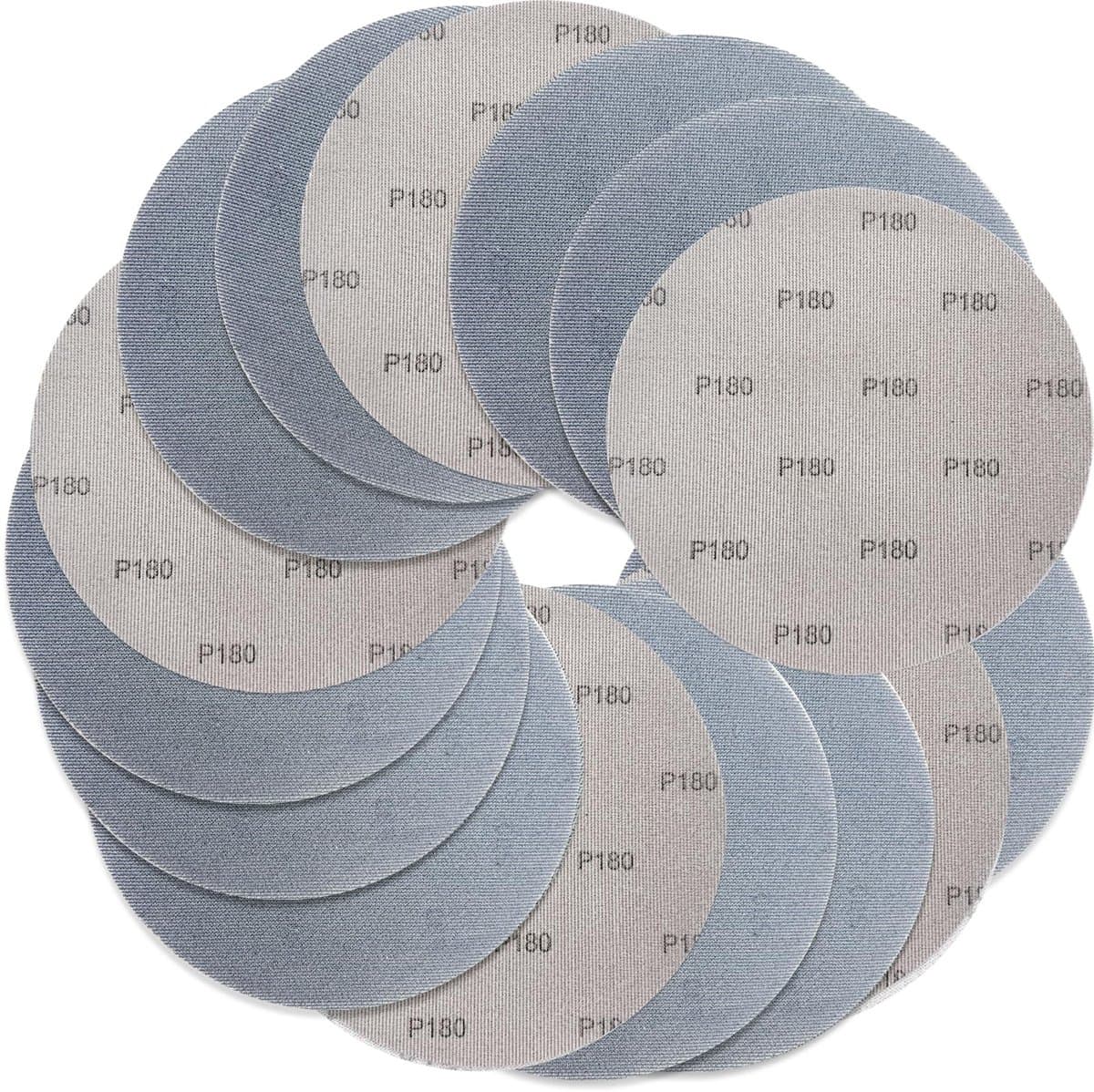 Dailygoods- Schuurrooster Ø 225 mm - Klittenband - 15 stuks - Korrelgrootte 180 - Mesh-weefselontwerp - Universeel passend - Schuurpapier