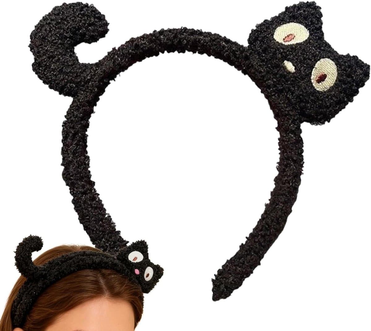 Make-up hoofdband - Dieren haarband - Gezicht reinigen - Pluche cartoon design - 18 x 14 cm