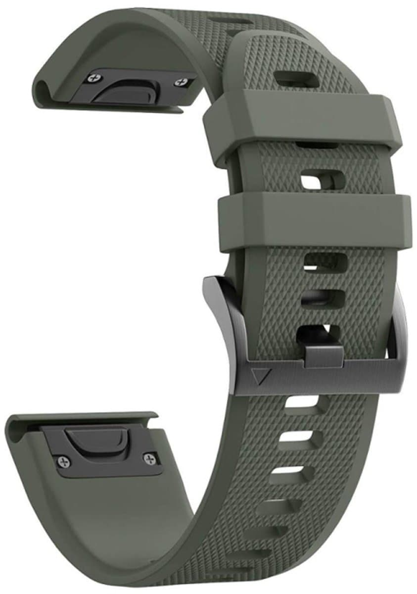 Voor Garmin Descent G1 22mm Silicone Watch -band (Amy Green)