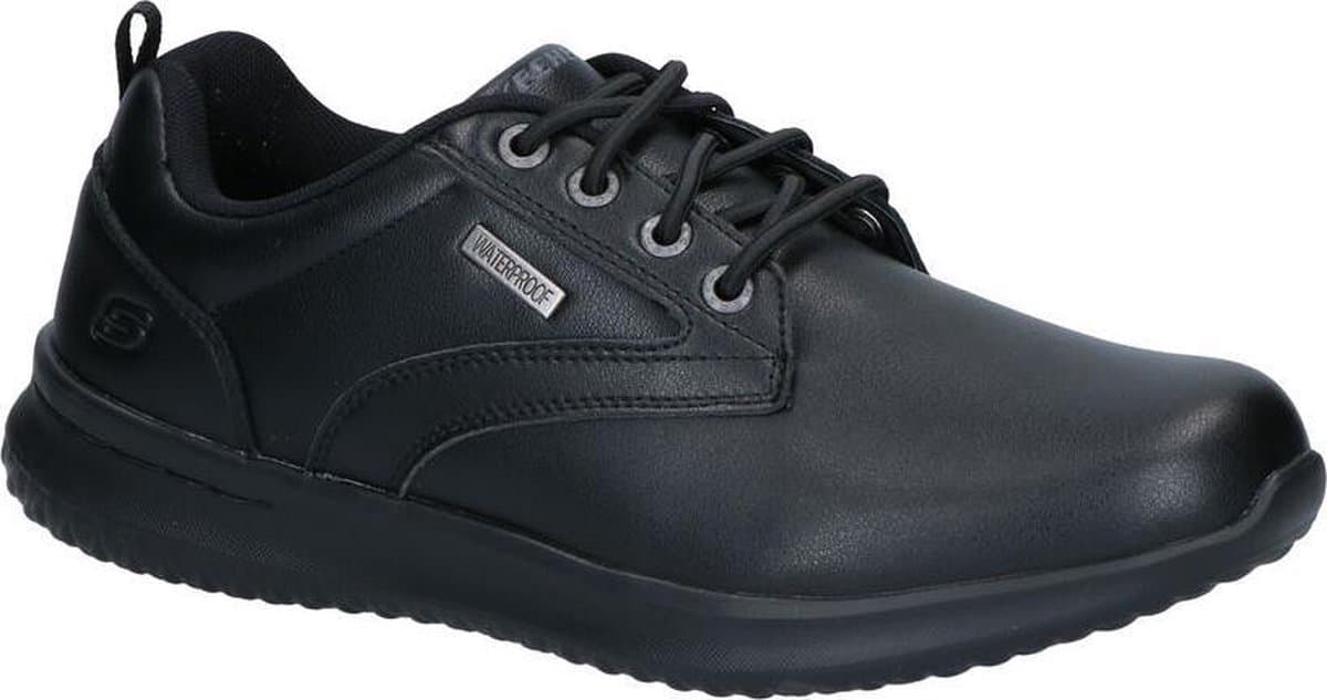 Skechers Delson Antigo Zwarte Veterschoenen Heren 40