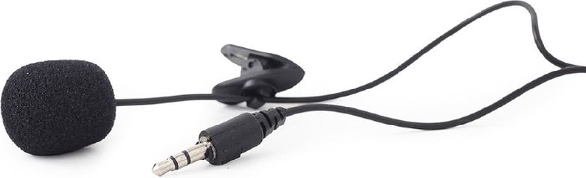 Gembird Clip-on microfoon, 3.5 mm, zwart