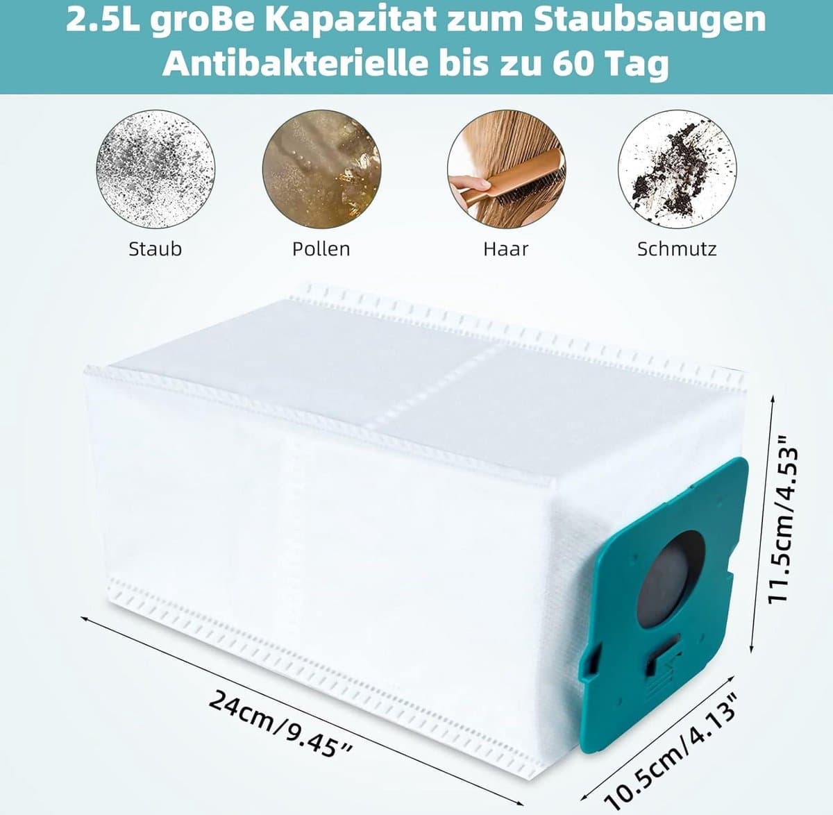 8 stuks VCA-ADB952 stofzuigerzakken voor Samsung Bespoke Jet Pro Extra-Complete/Pet - grote capaciteit zak - onderdelen