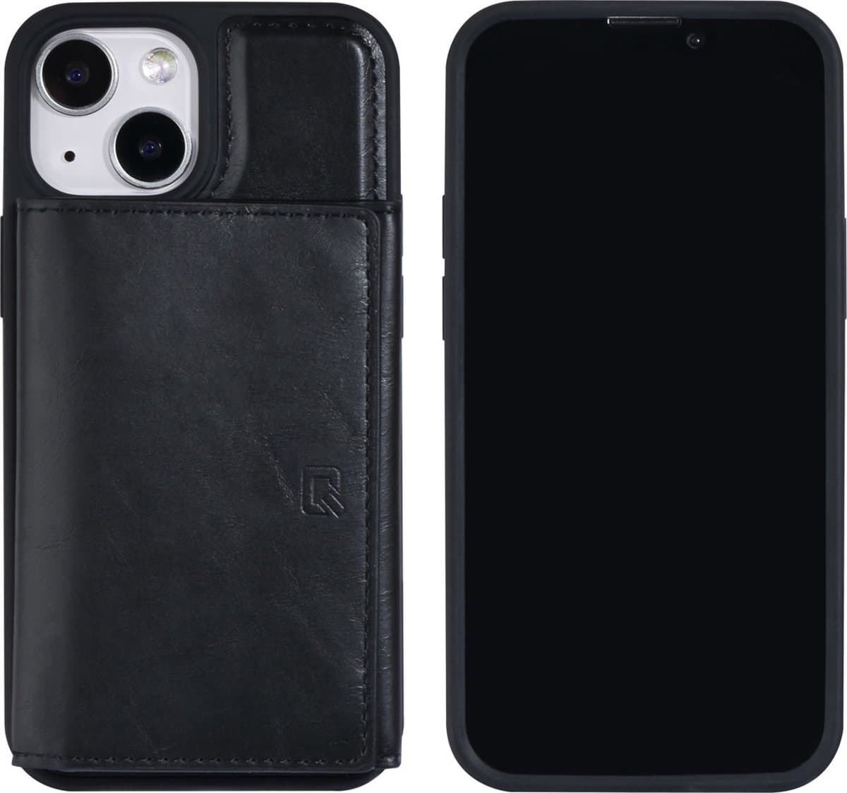 UNIQ Accessory Zwart Pu Leather Back Cover voor Apple iPhone 13 Mini - Bescherm uw Telefoon met Stijl en Comfort