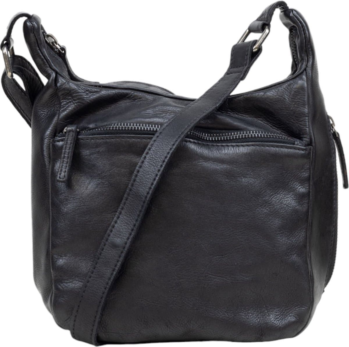 Harrington Road Crossbody - buidel -leer -zwart