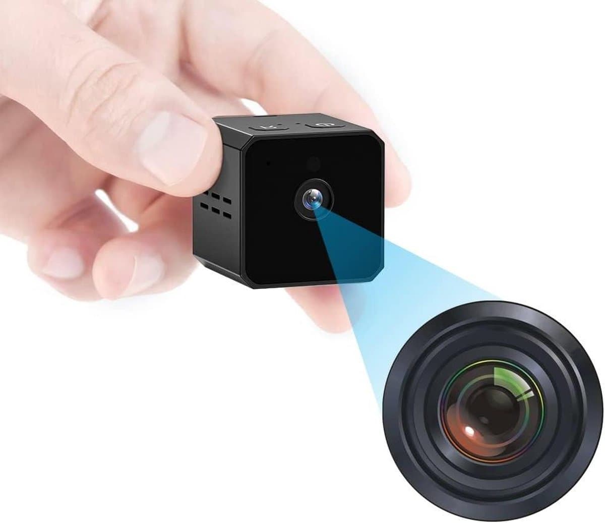 Spy Camera - Bewakingscamera - Spycam Verborgen mini-camera 1080p draagbare kleine HD-camera met nachtzicht en bewegingsactivering voor thuis en buiten
