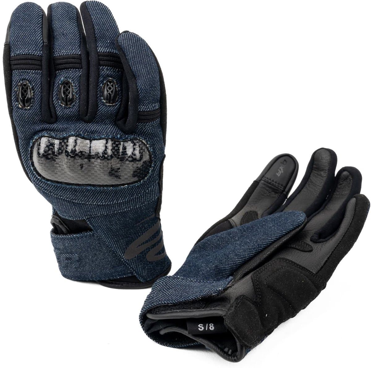MOTOBLOUZ Motor Handschoenen LEXAR DAME vrouw S Zomer Blauw denim CE-gekeurd