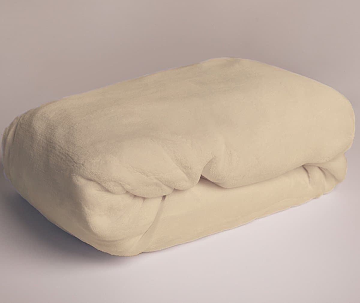 Sweet Home Fleece Teddy Hoeslaken, Creme - 180 x 200 cm - Polyester