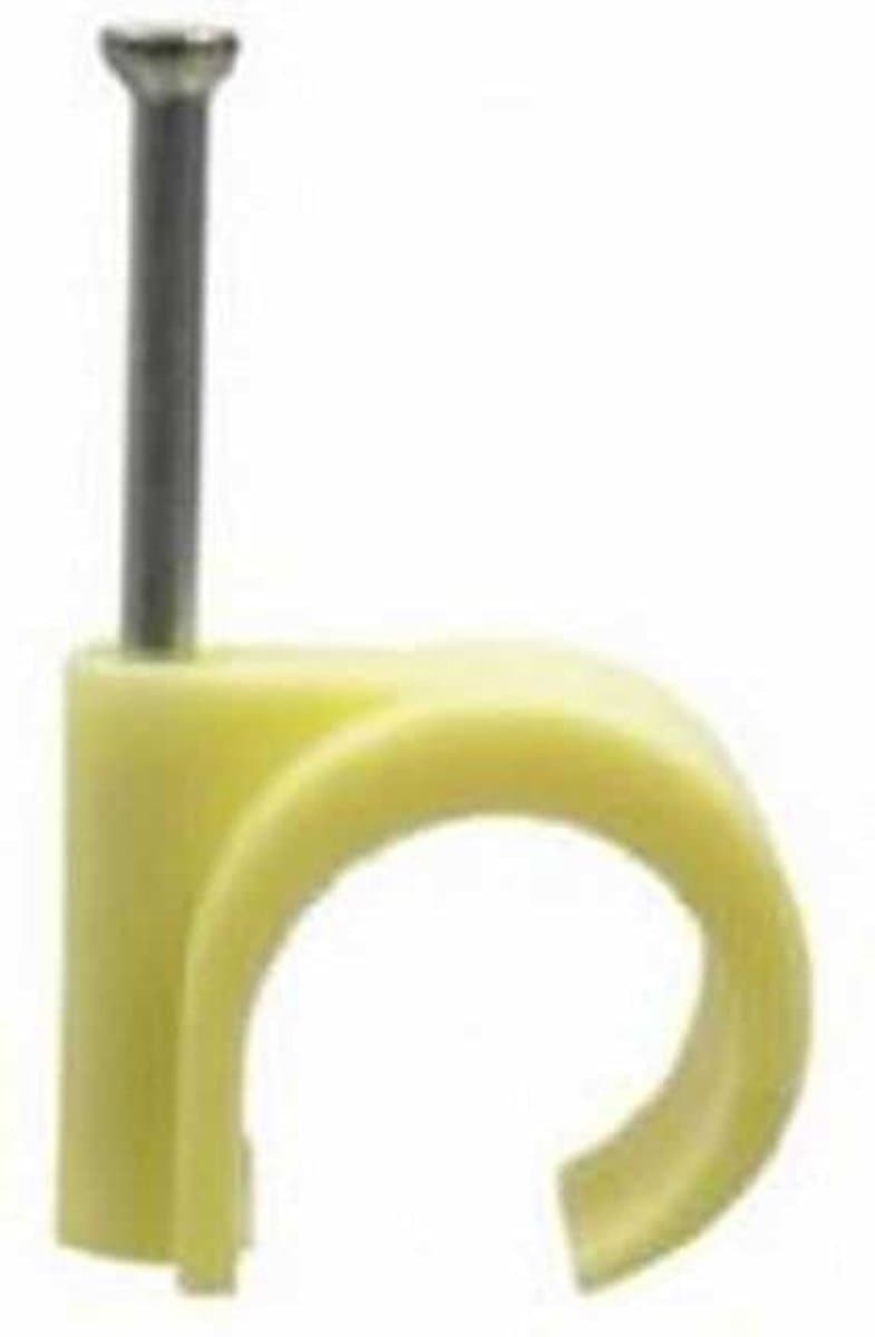 Tack universele spijkerclip 16-19 mm, à 100 stuks, creme