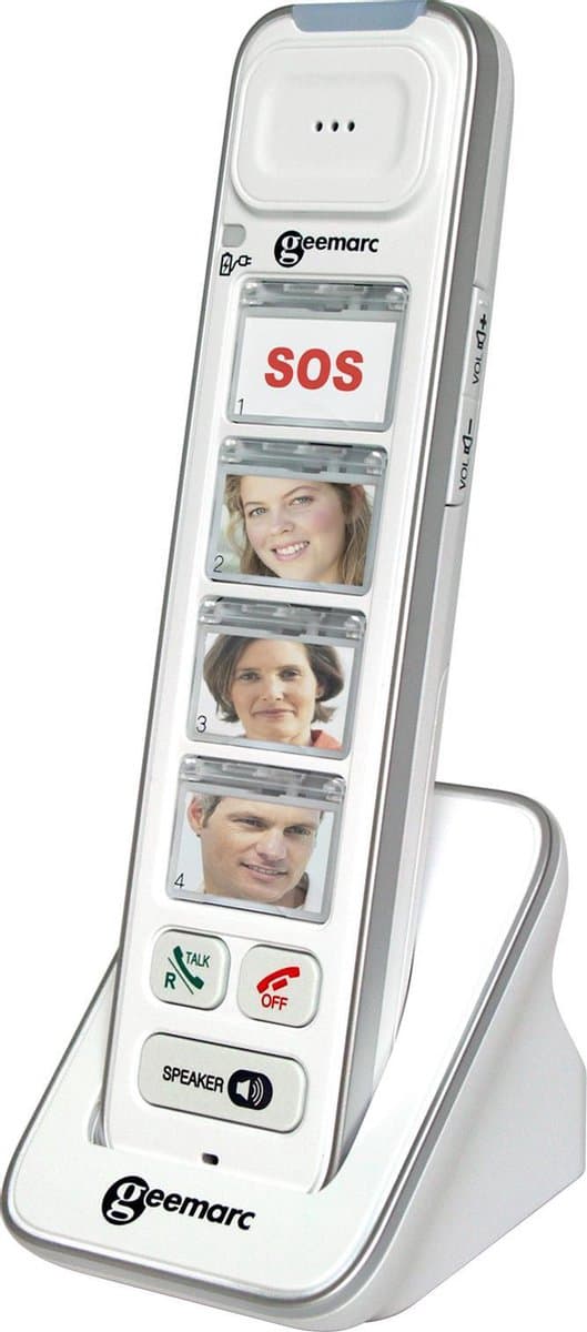 GEEMARC AmpliDECT PHOTODECT 295AD EXTRA HANDSET met 4 FOTO-TOETSEN voor Geemarc AmpliDECT 295 serie draadloze telefoons