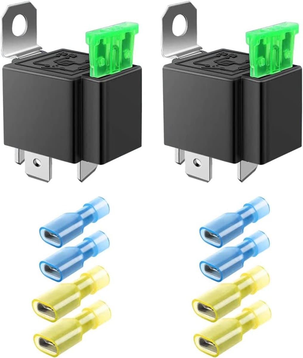 2 Pack 30A 12V DC 4-Pin SPST Zekering Relais voor Auto en Vrachtwagen