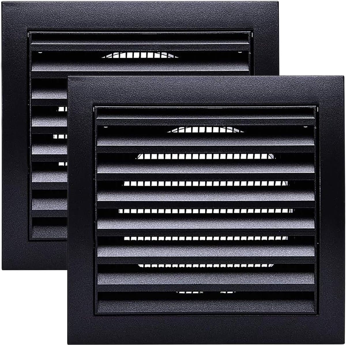Ventilatierooster - Luchtrooster Afdekking - Badkamer Ventilatie - Set van 2 stuks - Ø 100 mm - Antraciet