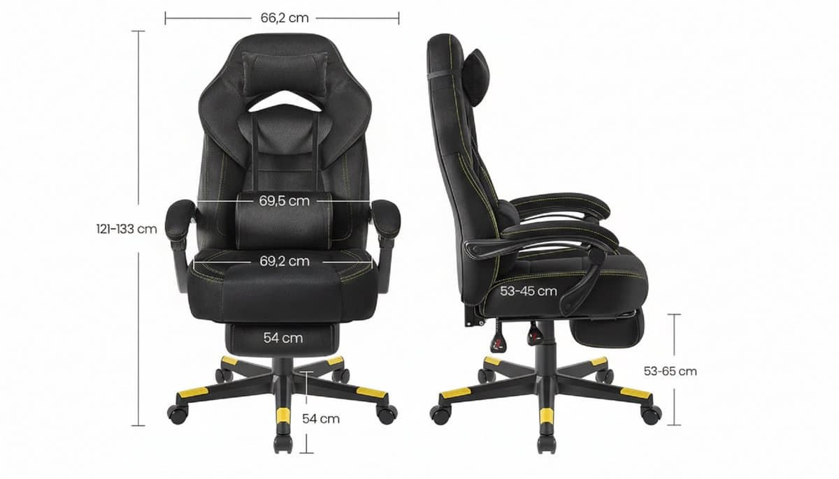 Gaming Stoel – Casa Velluto ElitePro Fluweel Gamingstoel – Ergonomische Bureaustoel met Voetensteun, Lenden- en Hoofdkussen – In Hoogte Verstelbare Computerstoel voor Gamen, Werkplek en Thuis – Zwart – Draagkracht 150 kg