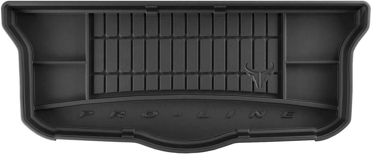 Rubberen Bagagemat met Organizer – Toyota Aygo II Hatchback 2014-2021 – 5-deurs – Op Maat – Anti-slip – Hoogte Rand 5 cm