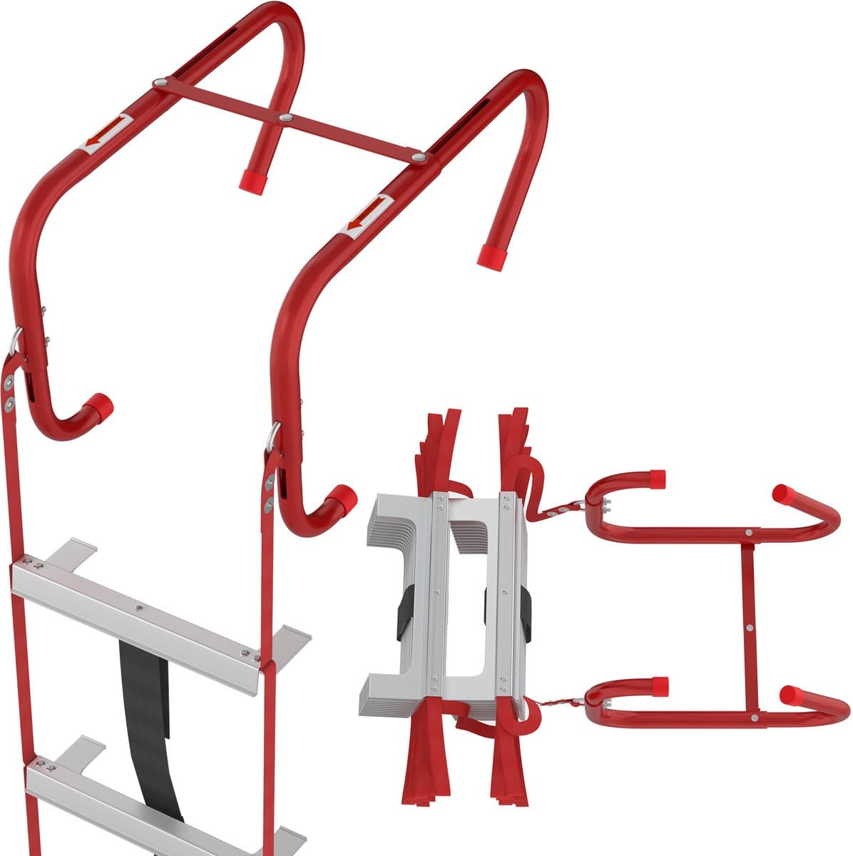 ACXIN Brandladder Touwladder 7,5 m Veiligheidsladder Nooduitgang Balkon Raam Outdoor