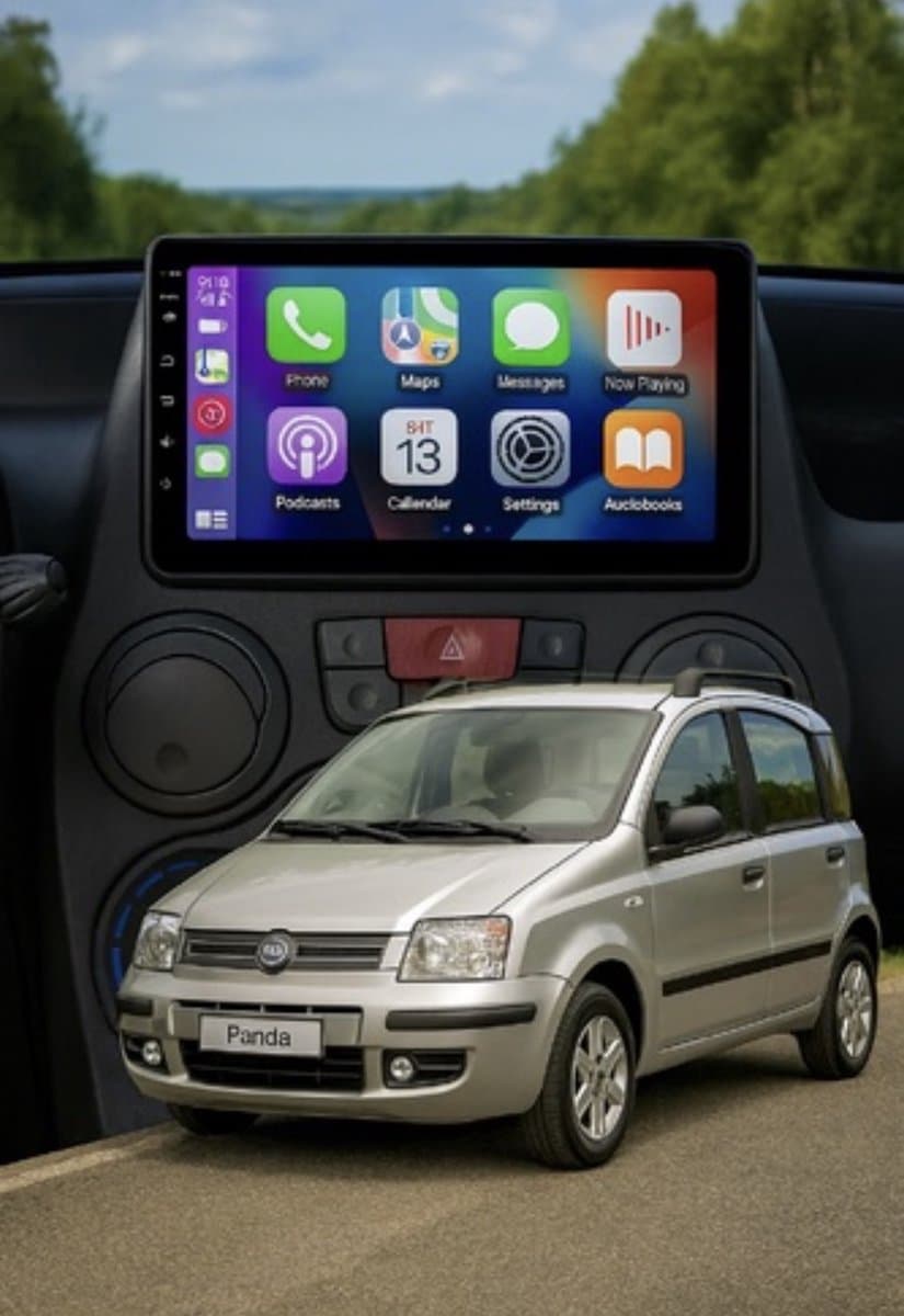 ADIVOX T2 9 inch geschikt voor Fiat Panda 2004-2012 Android 15 CarPlay/Auto/Wifi/RDS/DSP/5G/DAB+