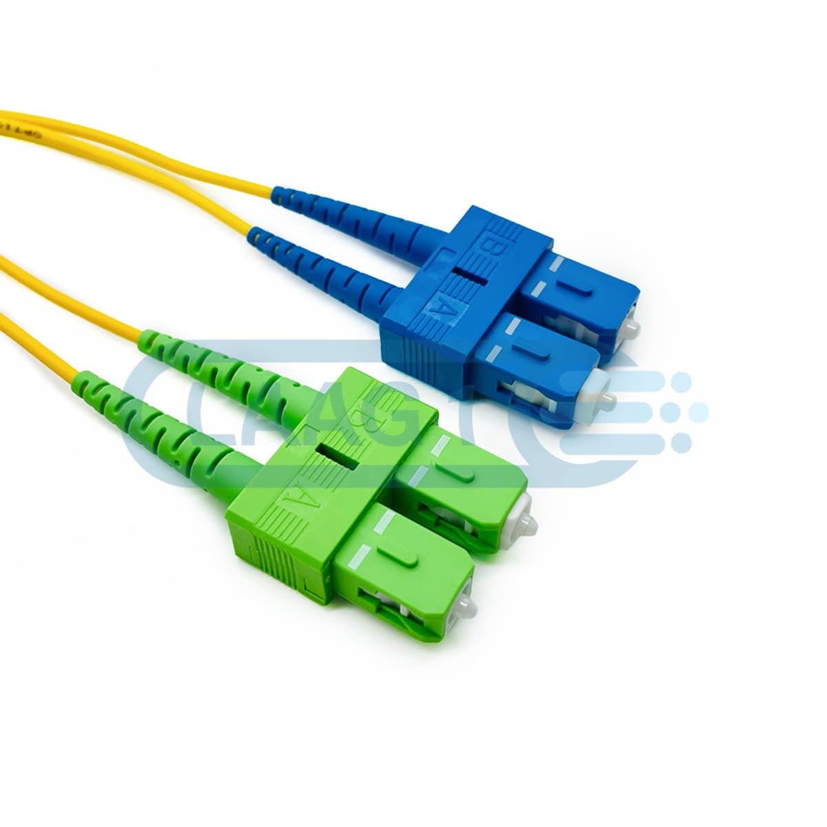 Laag1 - Glasvezel Patchkabel - Duplex SC/APC naar SC/UPC - 50.0m