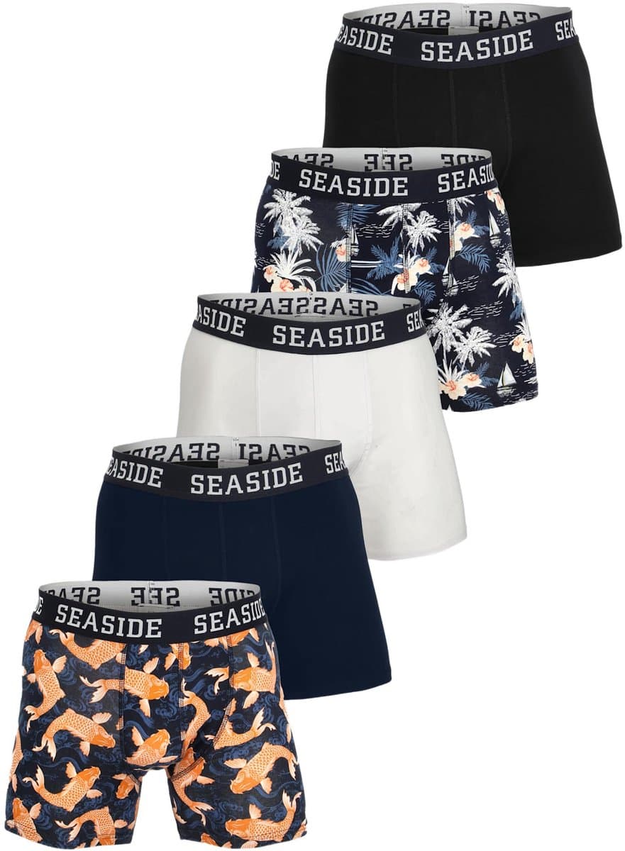 Seaside Classic Boxershorts 5-pack – Vrijetijdskleding heren – Maat XL