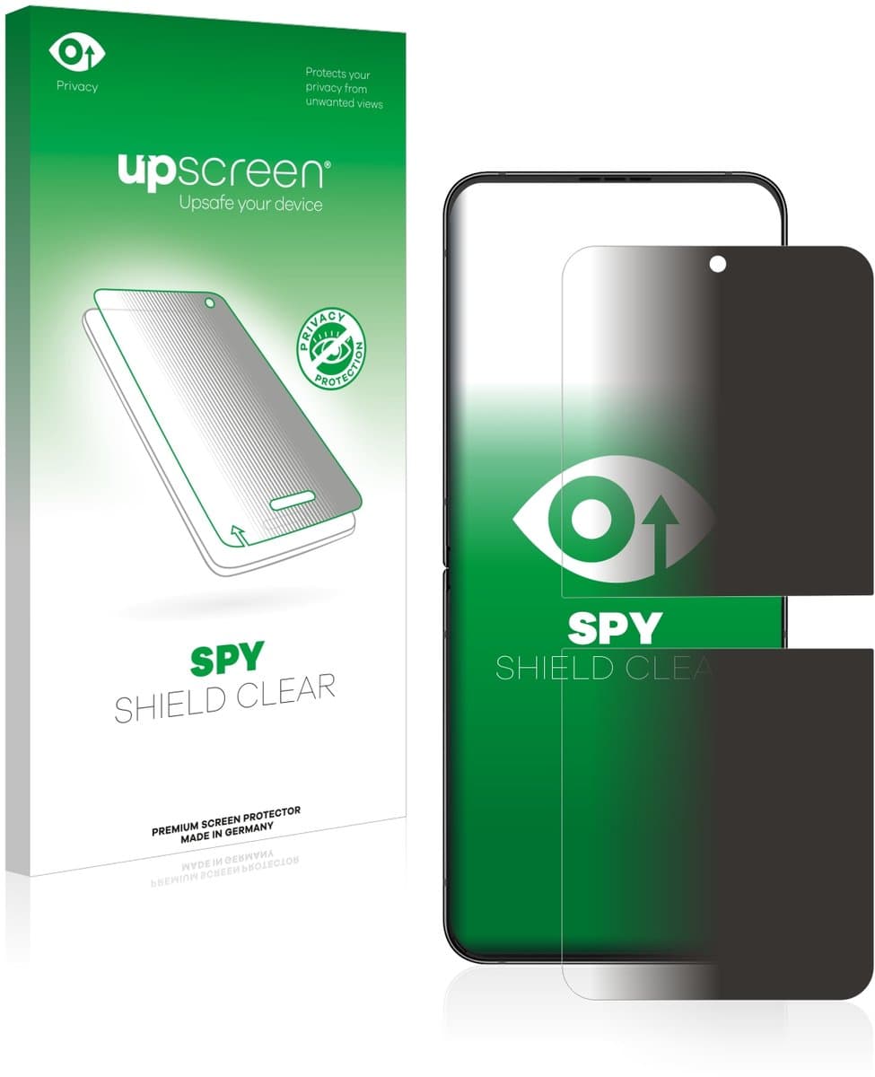 upscreen - privacy screenprotector voor Samsung Galaxy Z Flip 4 - Folie Beschermfolie Blauwlichtfilter