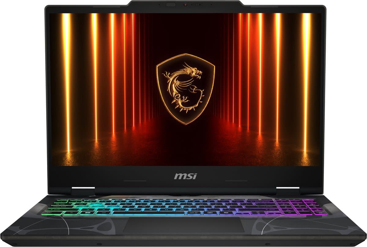 MSI Cyborg 15 B2RWEKG-085NL Laptop met Intel Core 5 210H, 39,6 cm (15.6") Full HD, 16 GB DDR5-SDRAM, 512 GB SSD, NVIDIA GeForce RTX 5050, Wi-Fi 6E (802.11ax), Windows - QWERTY-toetsenbord