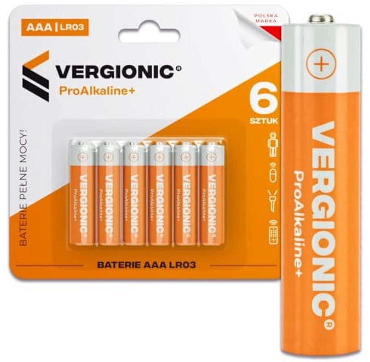 Vergionic - Alkaline Batterijen - 6 stuks - AAA R03 - Universeel