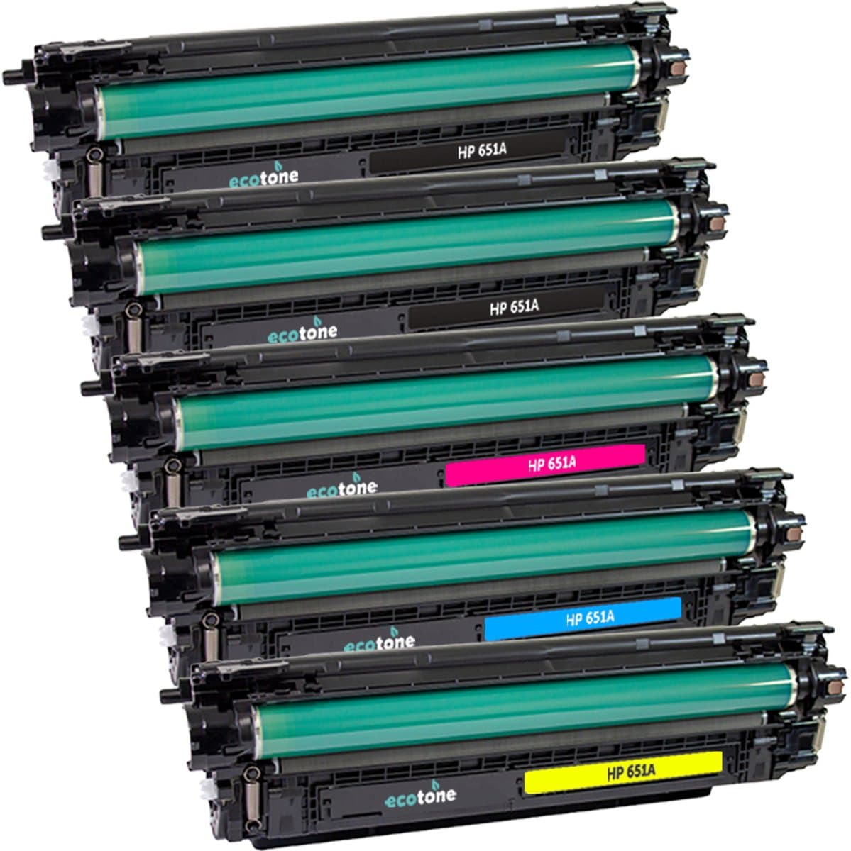 Ecopack (Replaces HP 651A CE340A toner) 2xBlack + 1xCMY - (BL 2x13500 Pages) (CMY 3x16000 Pages)