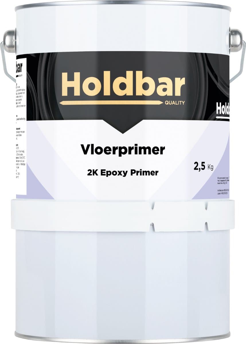 Holdbar Vloerprimer 2,5 kg - Vloerverf Primer - Geschikt voor vloerverwarming - Voor binnen en buiten - Superieure Hechting op Hout, Steen, Beton, Zandcement, Egaline, Anhydriet
