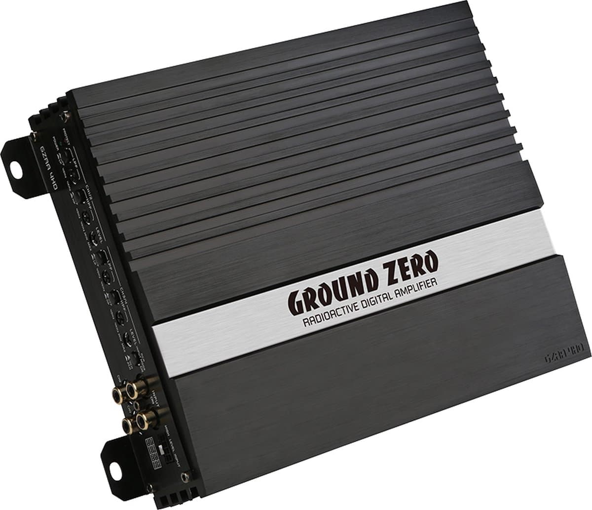 Ground Zero GZRA-4HD - Autoversterker - 1400 Watt - Auto Versterker 4 Kanaals