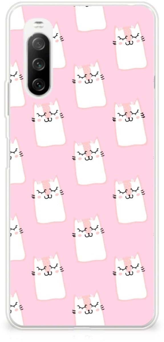 Sony Xperia 10 III TPU Hoesje Sleeping Cats