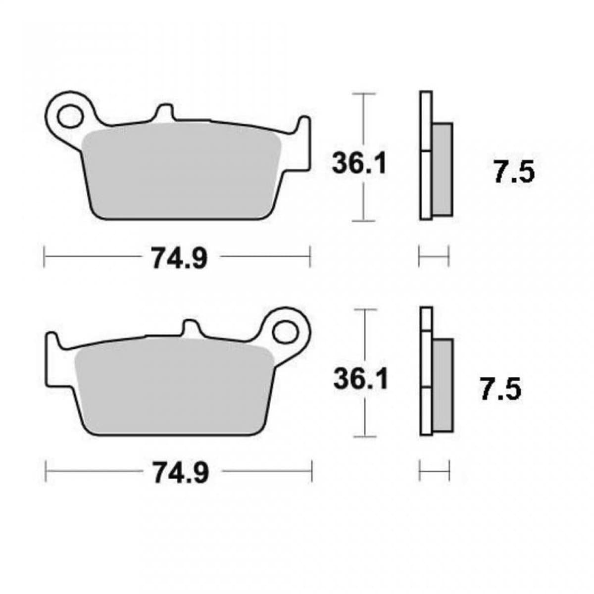 Plaquette de frein Vesrah pour Auto Peugeot 125 SV Geo 1991 à 1998 AV Neuf