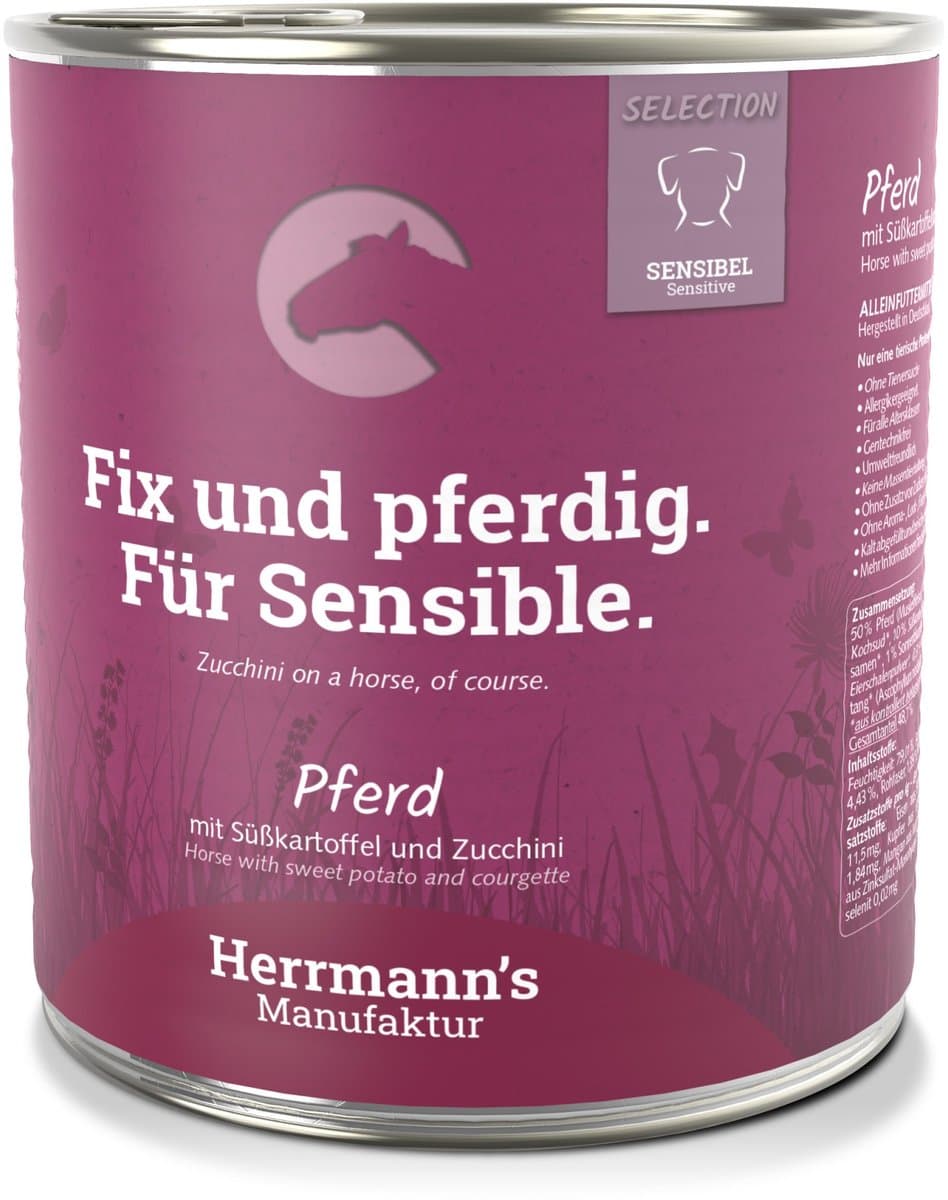 Herrmanns sensitive horse with sweet potato (800 GR)