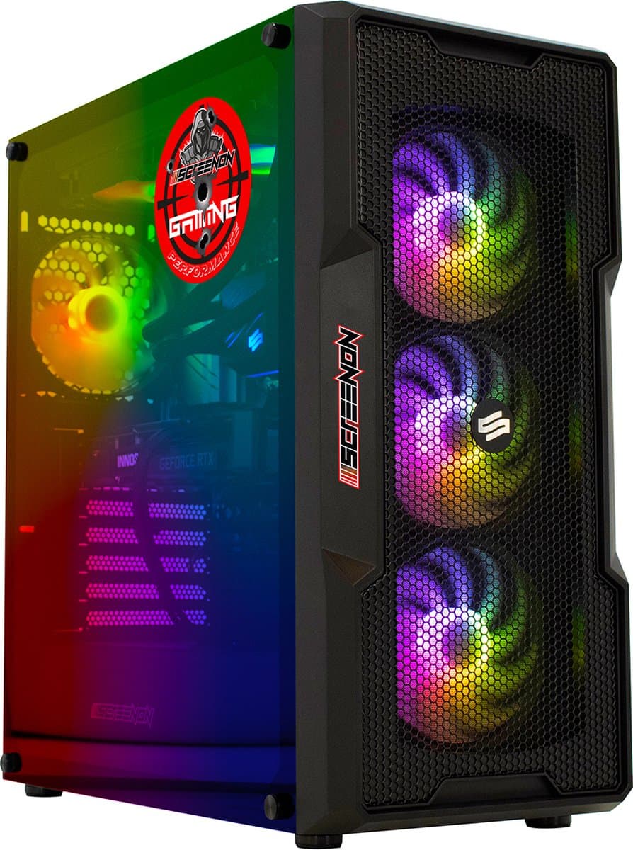 ScreenON - Ryzen 5 - 480GB M.2 SSD + 1TB HDD - RTX 3060 12GB - GamePC.Y32276