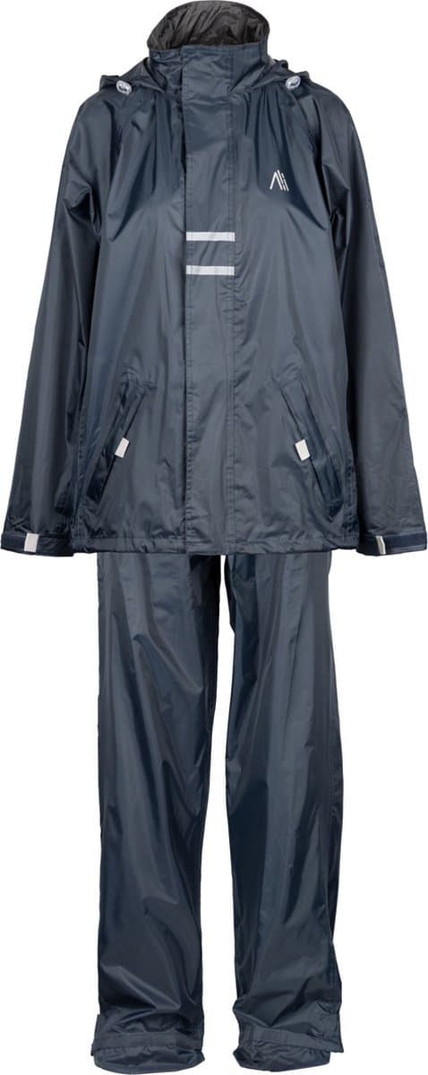 Ralka Regenpak Waterdicht & Ademend - Junior - Reflectie - Marine - 164