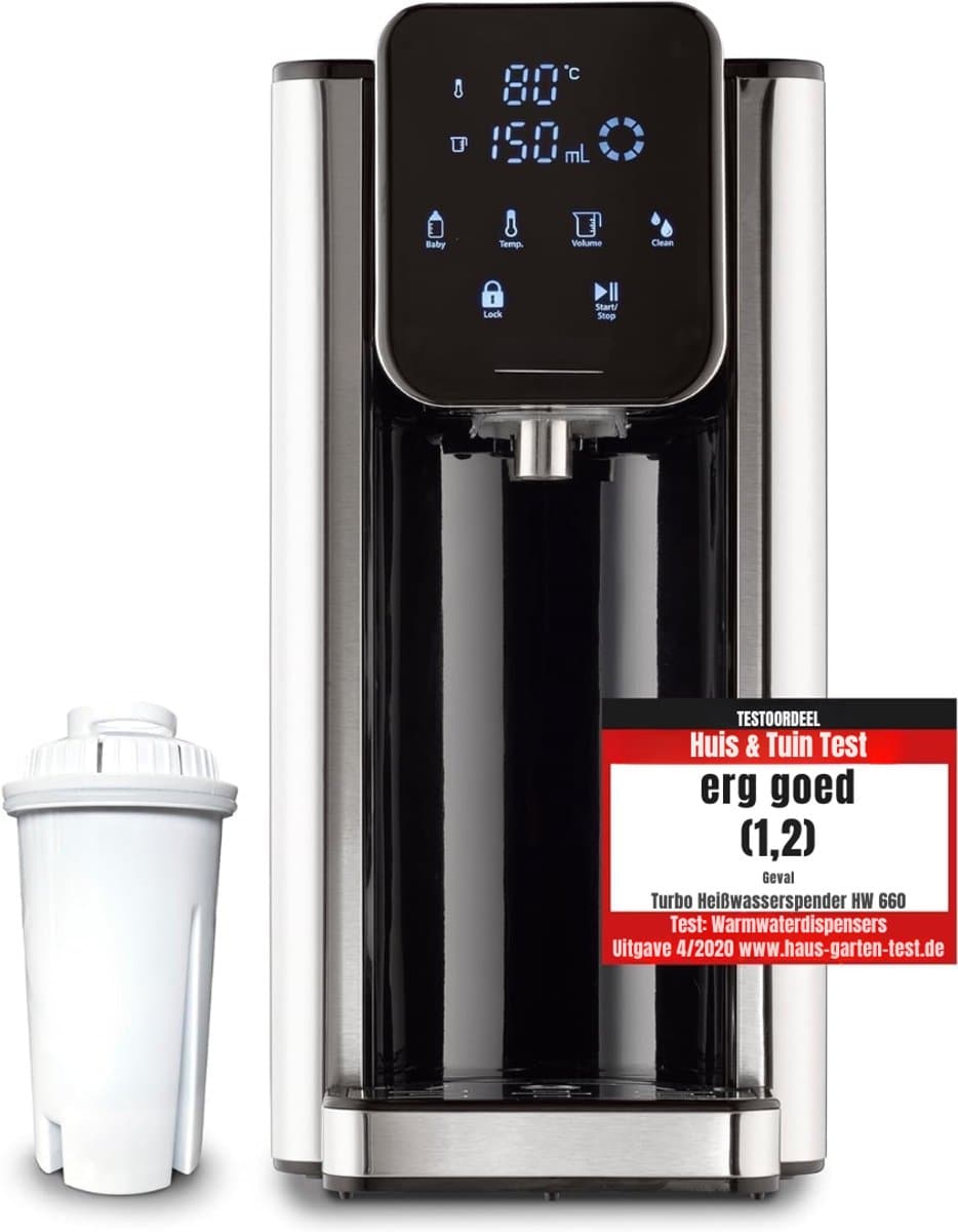 RUX® Heetwaterdispenser - Waterdispenser - Zwart - 26cm x 16cm x 32cm