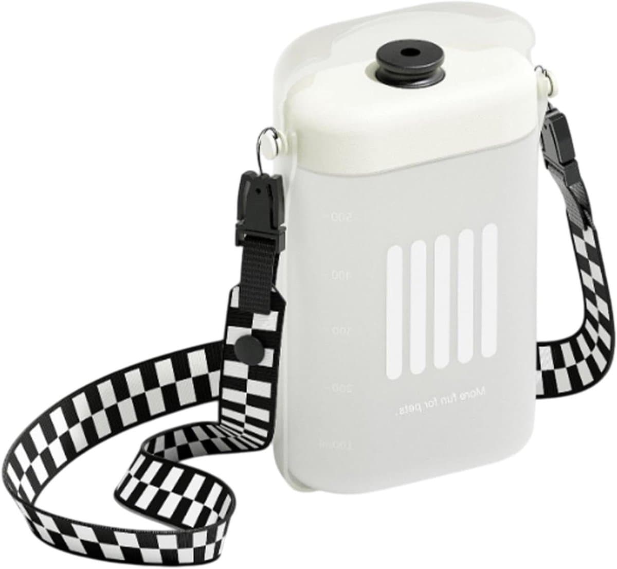 Draagbare Hondenwaterbak - Honden Drinkbak - Reizen met Honden - Lekvrije Dosering - 25.6 x 13.8 x 6.2 cm - Beige