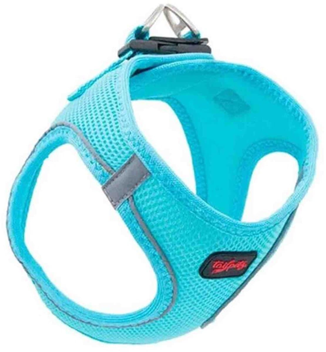 Tailpetz - Air-Mesh Harness - Hondenharnas - Hondentuig - Hondentuigje Kleine Hond - Y Tuig Hond - Harnas Hond - Anti Trek Tuig Hond - Reflecterend - Maat 2XS - Ocean