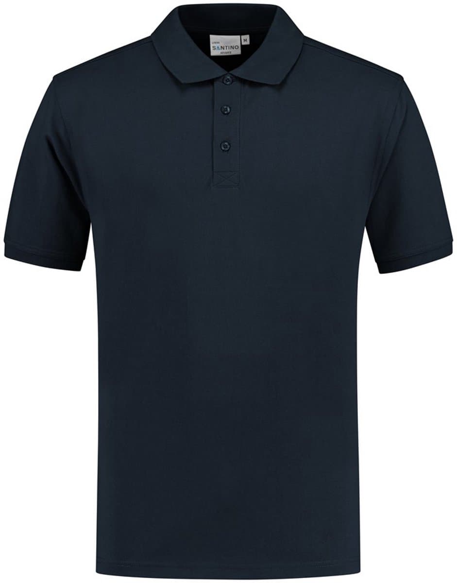 SANTINO LEEDS Poloshirt zwart/donker grijs / 3XL