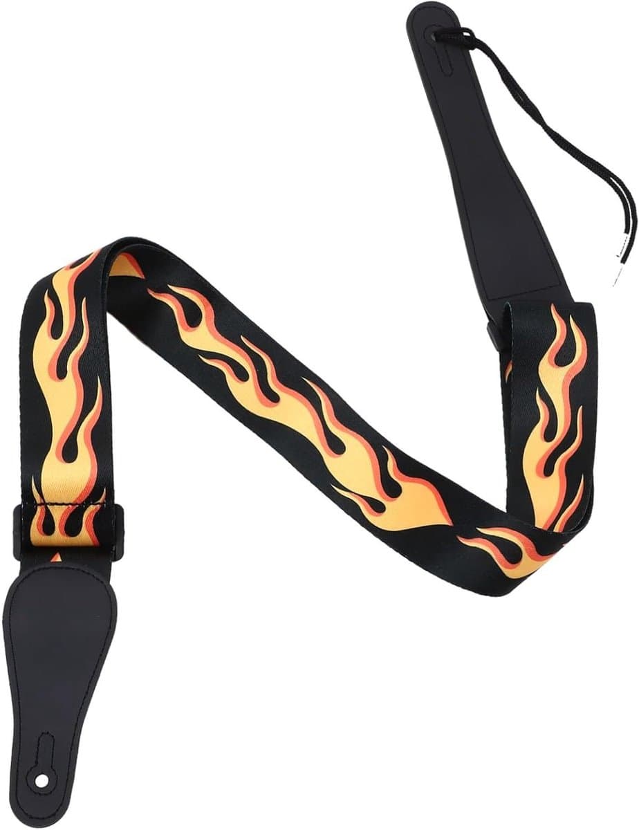 Gitaarband - Basband - Muziek maken - Opvallend design - 107 cm lang - Geel