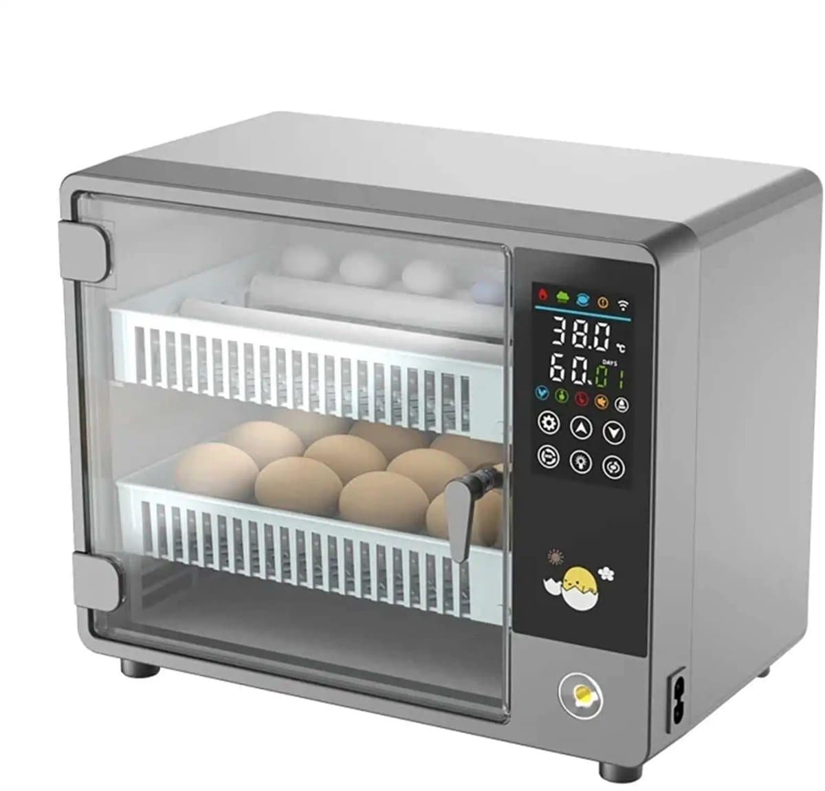 D&A Broedmachine - Broedmachine Automatisch - Eieren Incubator - 24 Eieren Broedmachine - Broedmachine Voor Eieren - RVS