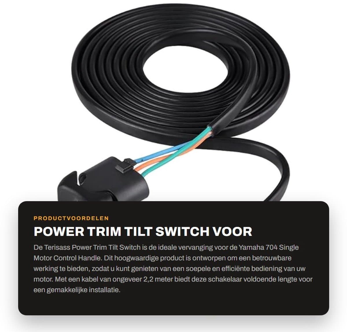 Dailygoods - Power Trim Tilt Switch voor Yamaha 704 Motorbesturing