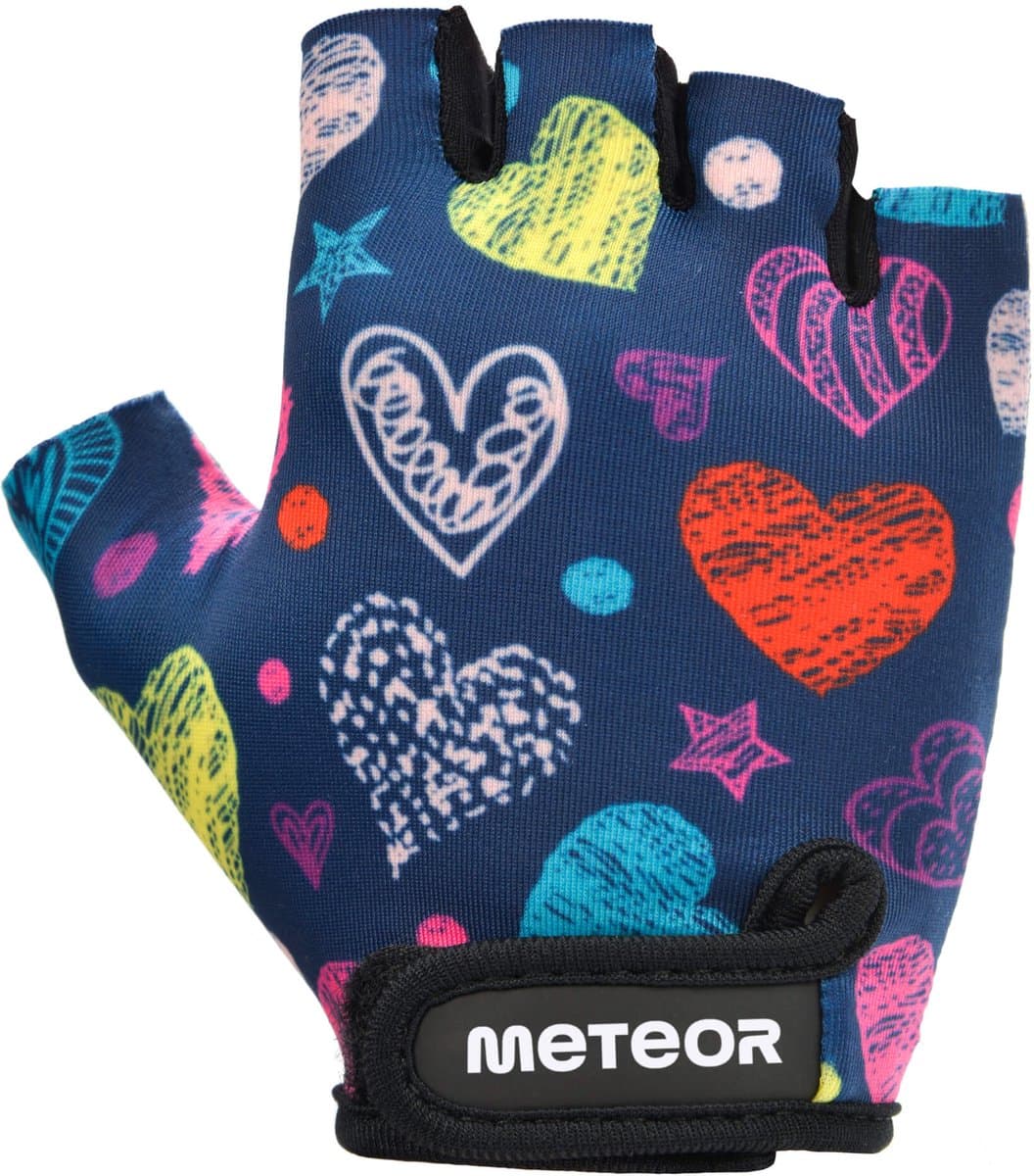 Meteor Kids S Hearts - Fietshandschoenen - Maat S, Roze