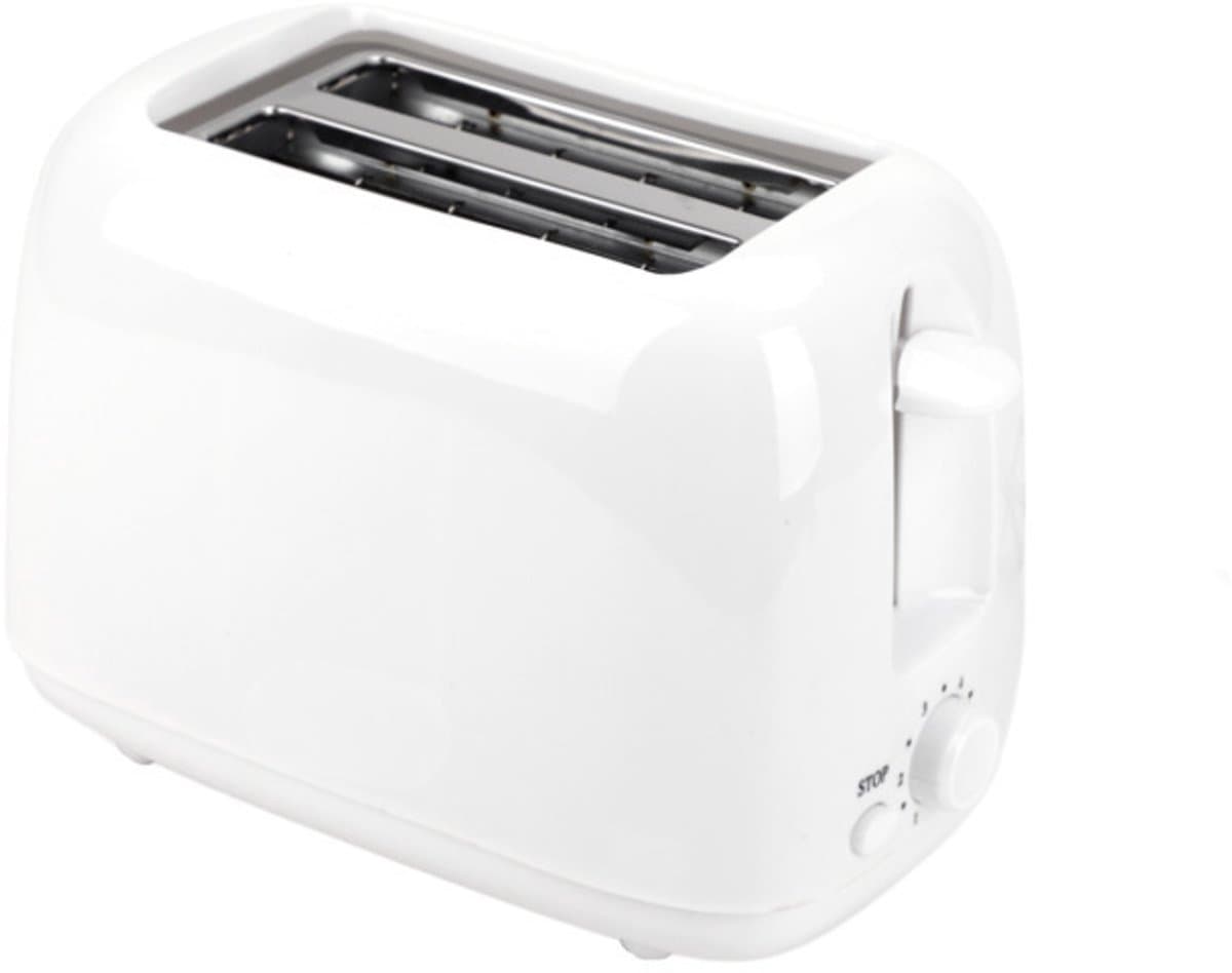 Modieuze, strakke broodrooster-oven-ontbijtmachine – met timer – 220 V – wit
