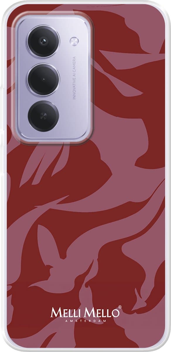 Melli Mello Telefoonhoesje Crimson Wave (Soft case) - OnePlus Nord N200 5G