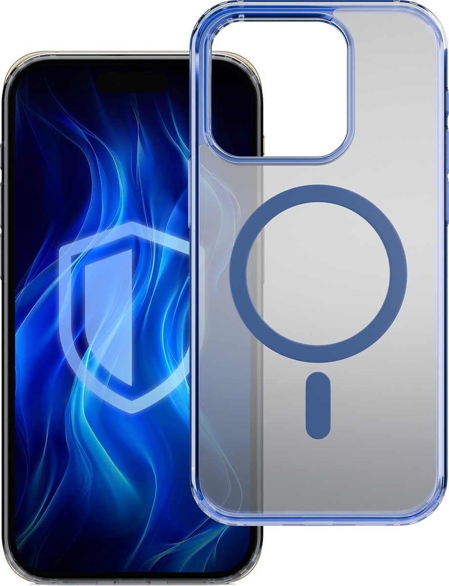 Apple iPhone 15 Pro Max - 3mk Frosty MagCase Blauw